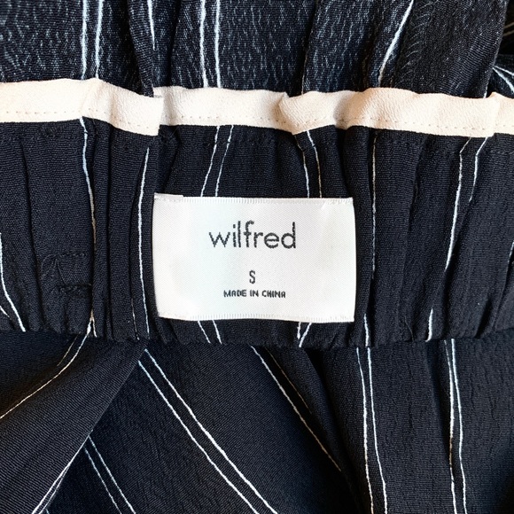 Aritzia Wilfred Faun Pants in Black/Oak, Full Length Long Version - Picture 10 of 11